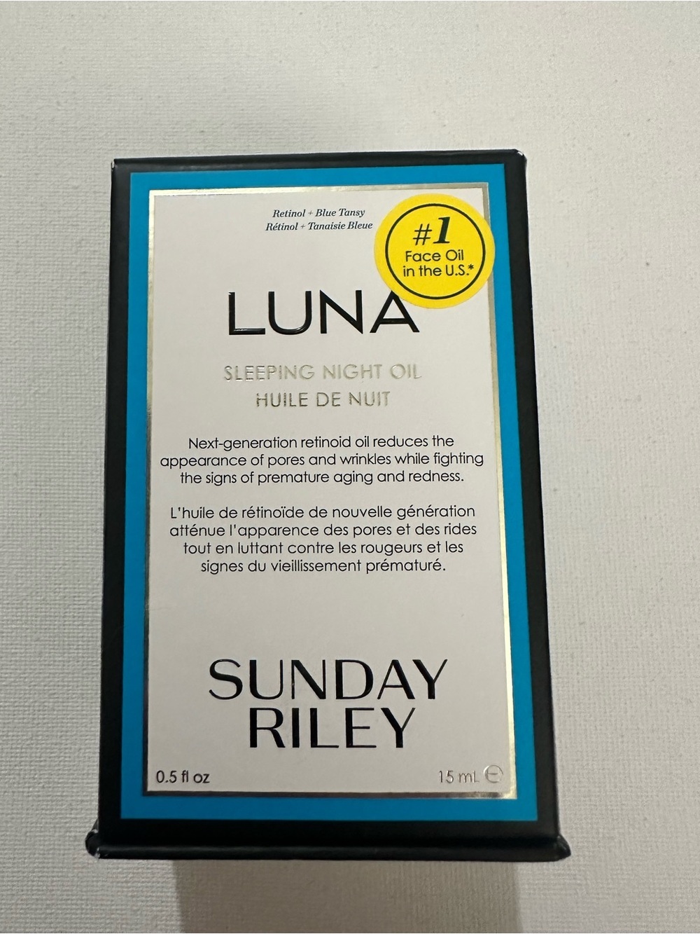 Sunday Riley Luna Sleeping Night Oil 0.5 oz / 15 mL Mini Size New in Box